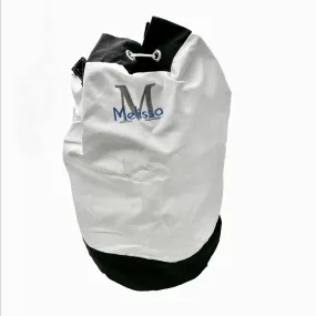 24 x 30 In Large Laundry Bag - white with black trim