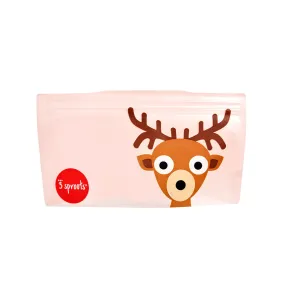 3 Sprouts Reusable Snack Bag - 2pk (Deer)