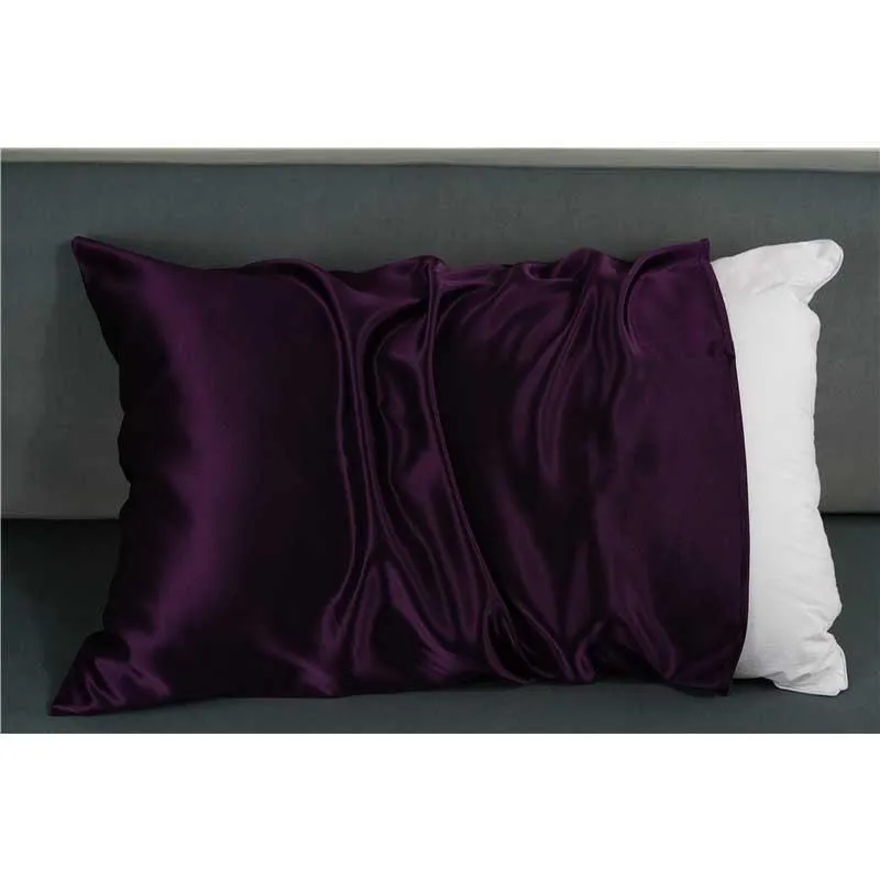 30 Momme silk pillowcase - queen - envelope - Deep Purple