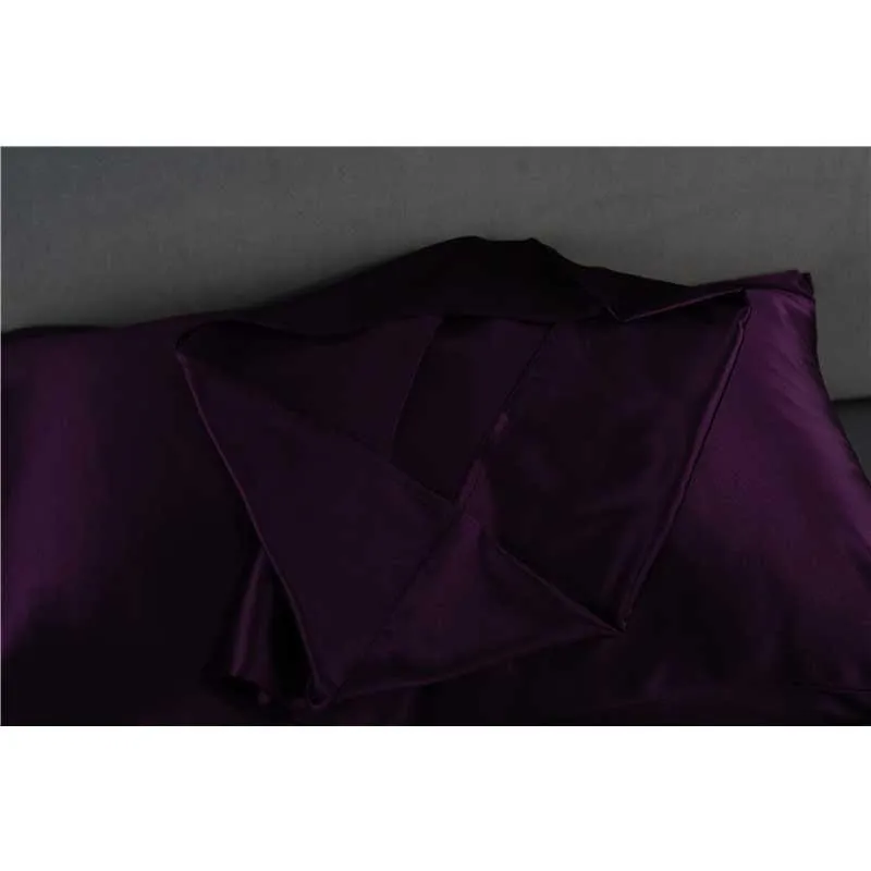 30 Momme silk pillowcase - queen - envelope - Deep Purple