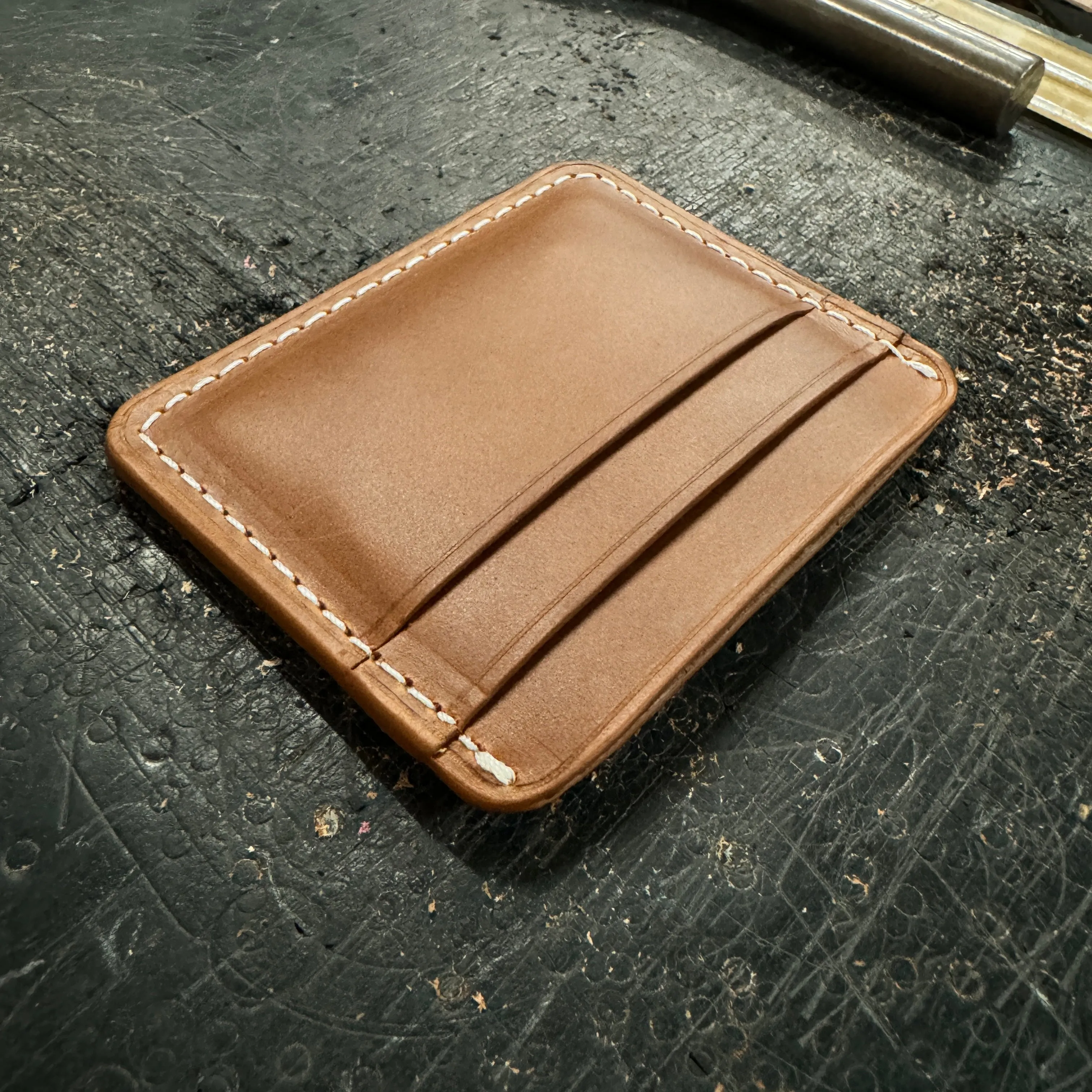 5 Pocket Horizontal Card Wallet - Oxford Xcel Leather