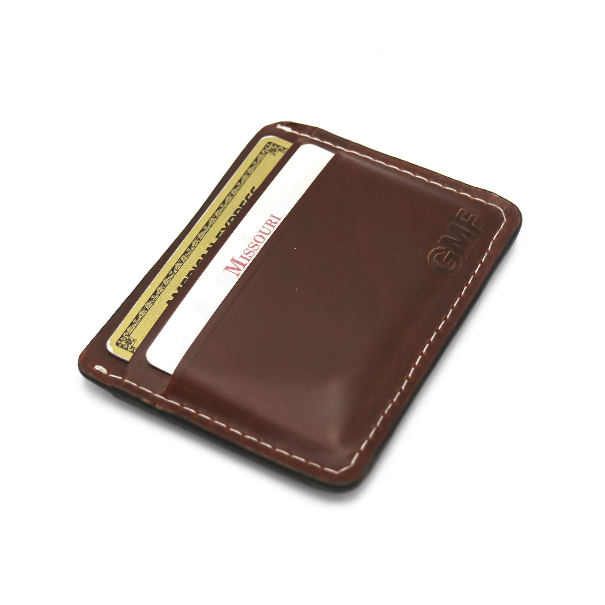 5 Pocket Horizontal Card Wallet - Oxford Xcel Leather