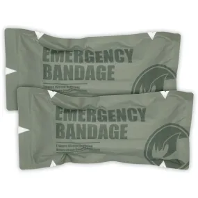 6" Israeli Style Emergency Bandage, Compression Trauma Wound Dressing, Medical Sterile Vacuum Sealed, Combat Tactical First Aid Kit IFAK Supplies, FSA HSA Eligible, 2 Count