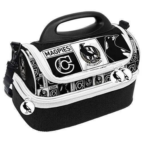 AFL Lunch Cooler Bag Box - Collingwood Magpies - Aussie Rules Football