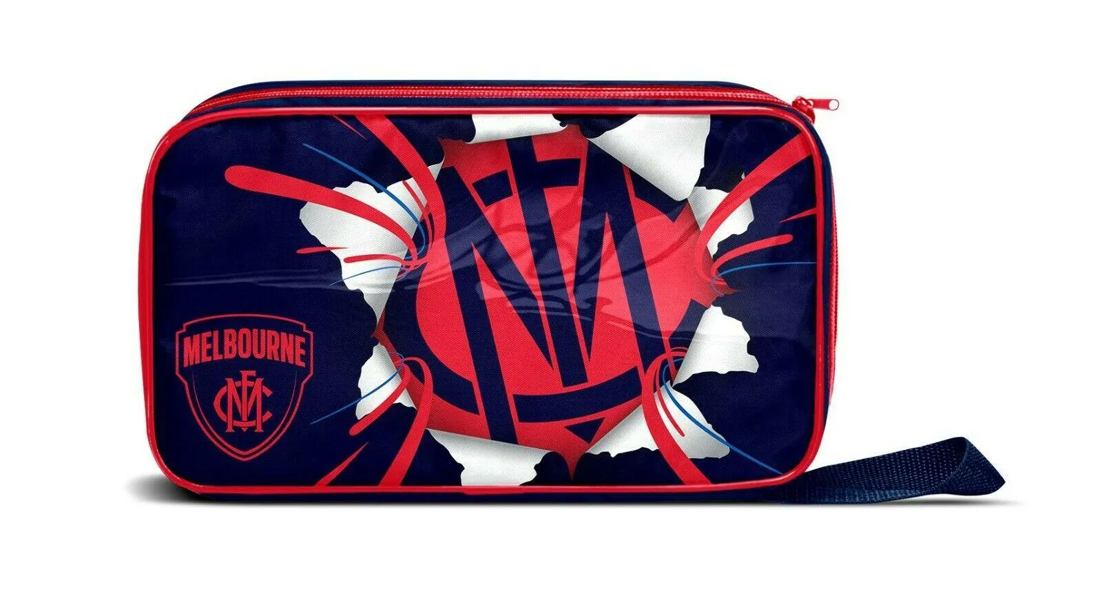 AFL Lunch Cooler Bag Box - Melbourne Demons -  300mm x 175mm x 65mm