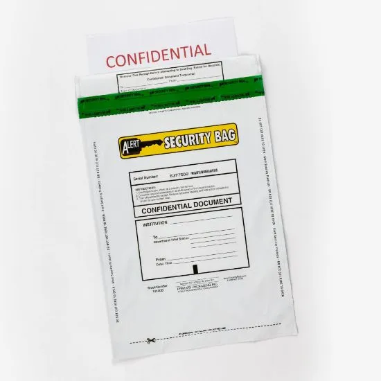 Alert 1014CD-250 Confidential Documents Bag Opaque 10" x 14" - 250 Pack