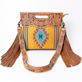 American Darling Yellow Aztec/Floral Tooled bag