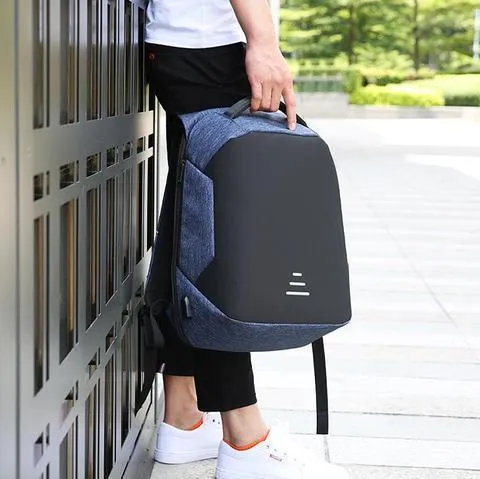 Anti-Theft Waterproof Laptop Backpack with External USB Charging Port