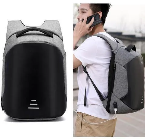 Anti-Theft Waterproof Laptop Backpack with External USB Charging Port