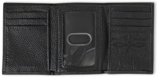 Ariat Black Southwestern Diamond Lacing Tri-Fold Wallet A3558901