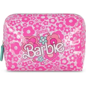 Barbie PVC Rectangular Cosmetic Bag - Floral Pattern