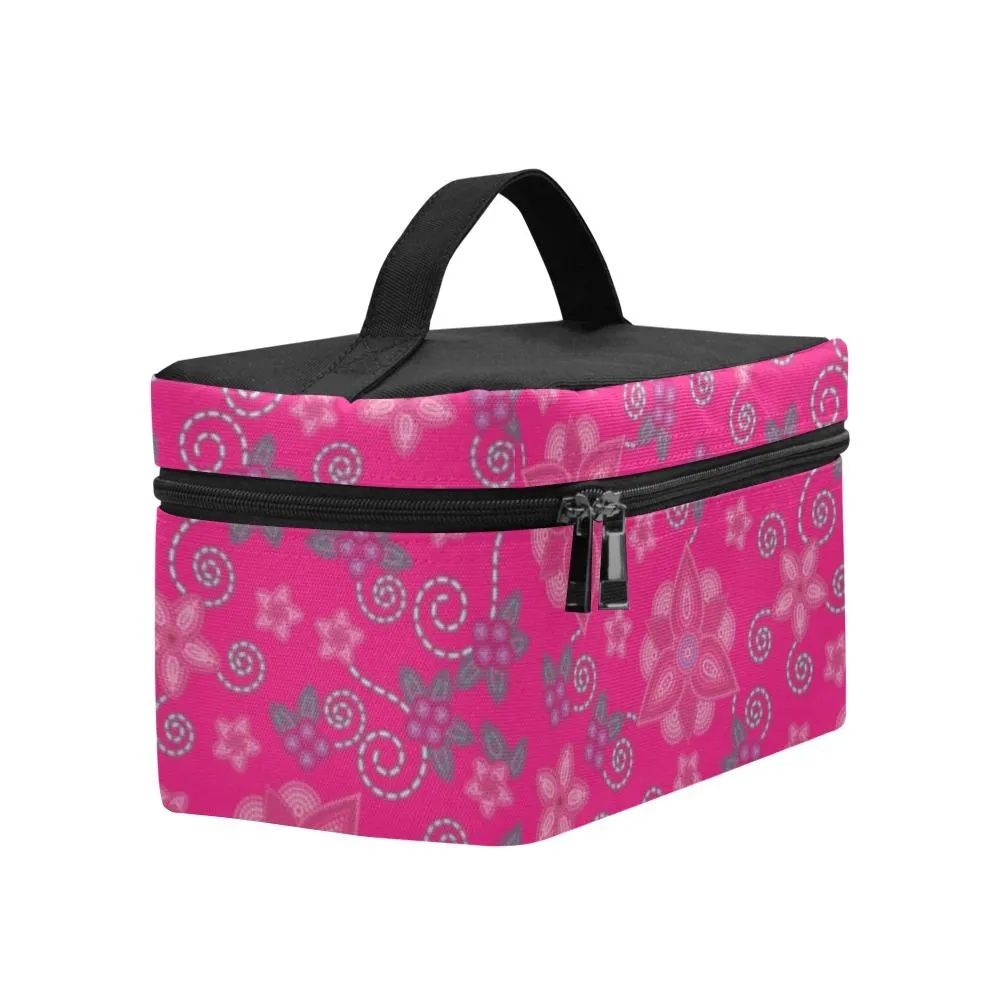 Berry Picking Pink Cosmetic Bag/Large