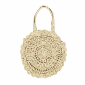 Bohemian Crisscross Hollow Out Straw Shoulder Bag