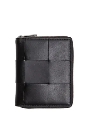 Bottega Veneta   Intrecciato leather zip around wallet 