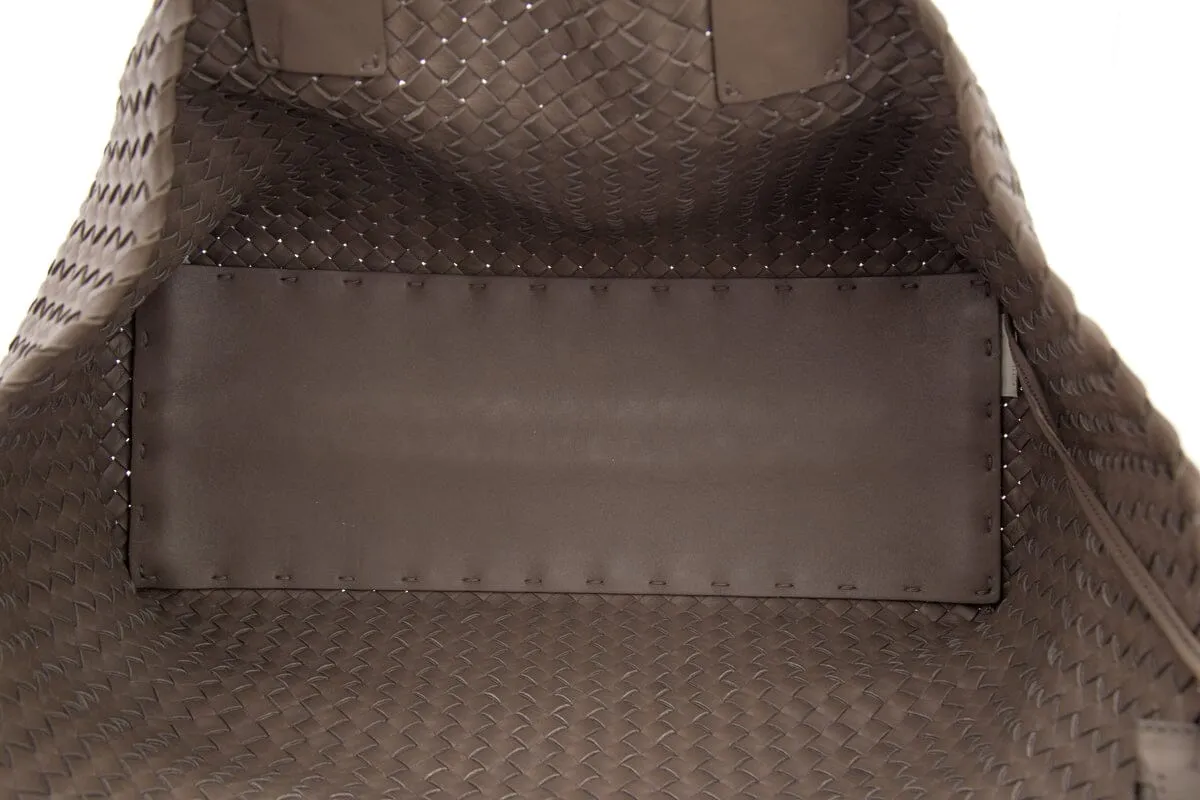 Bottega Veneta "Cabat" Intrecciato Mushroom Tote