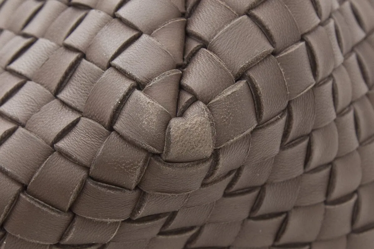 Bottega Veneta "Cabat" Intrecciato Mushroom Tote