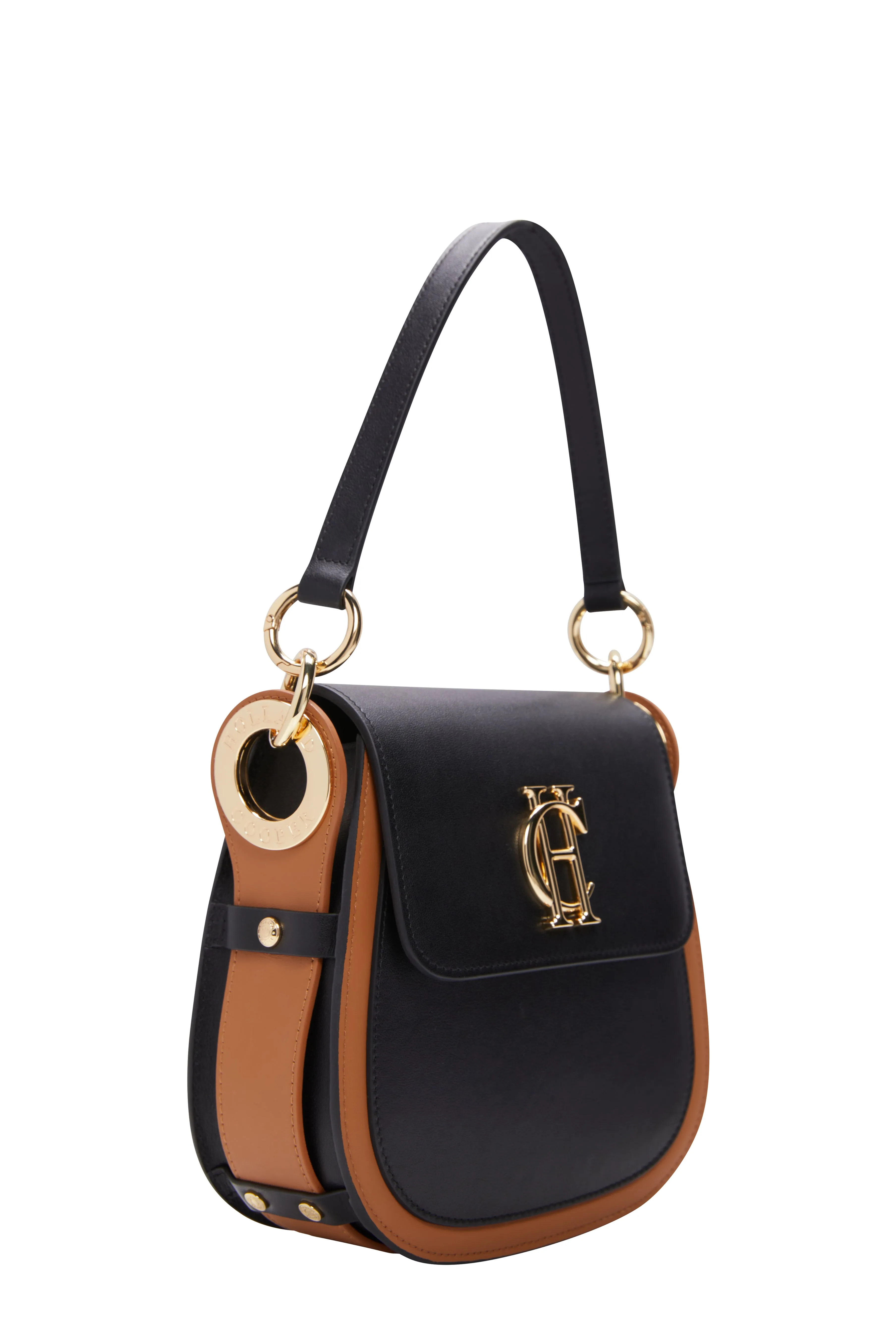 Chelsea Saddle Bag (Black Tan)