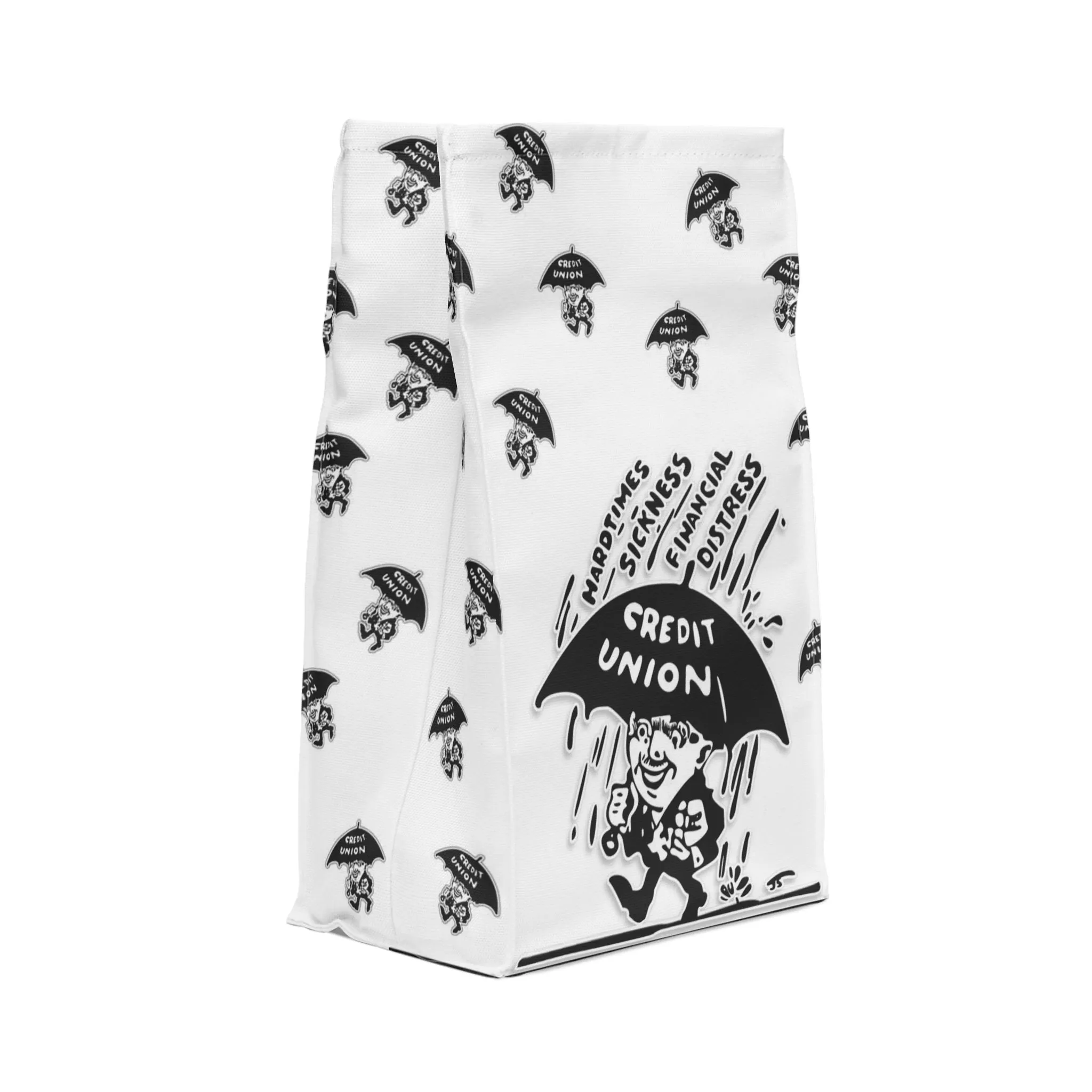 Credit Union Umbrella Man Insulated Lunch Bag