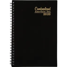 Cumberland 20120 Student Diary Week To View A5 Pp Black