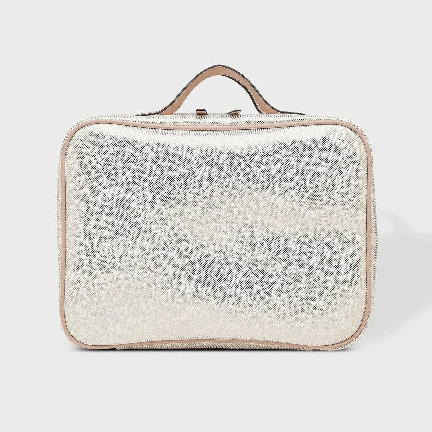 Emma Cosmetic Case | Metallic Nude