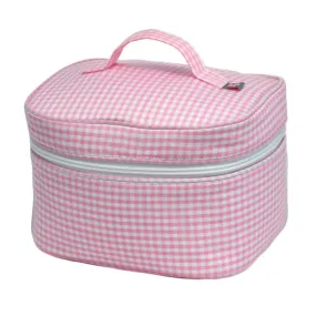 Gingham Train Case