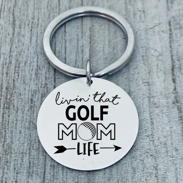 Golf Mom Keychain