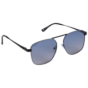 Grant Adults Unisex Aviator Sunglasses in Gunmetal Blue