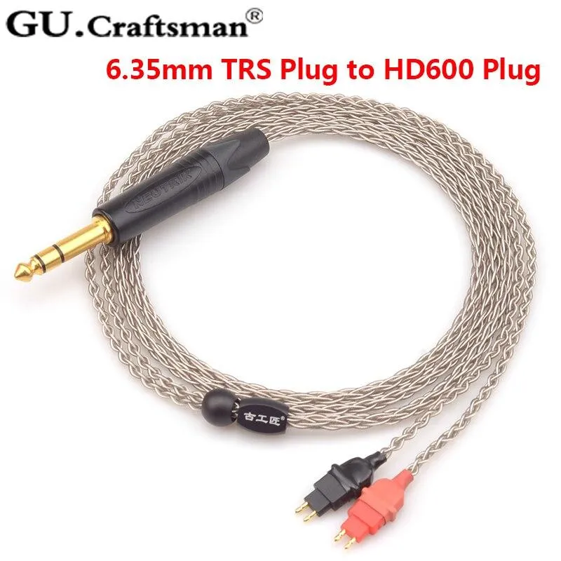 GUCraftsman 6n silver HD600 HD650 HD660s Headphone upgrade Cables 4.4/2.5mm balance