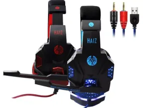 Headphone Gamer Haiz Deneb Led Fio Corda Microfone Frete Grátis