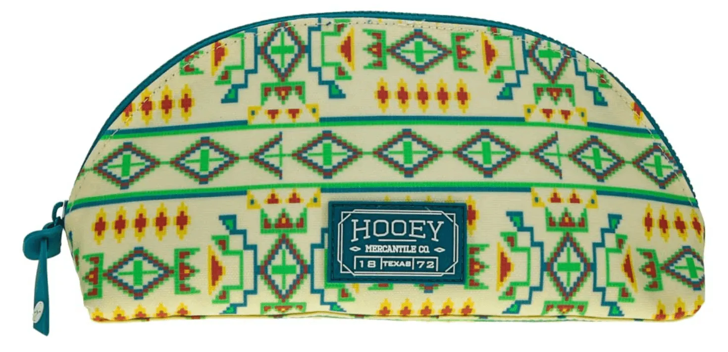 Hooey Make Up Bag Cream/ Multi Aztec MB004-01