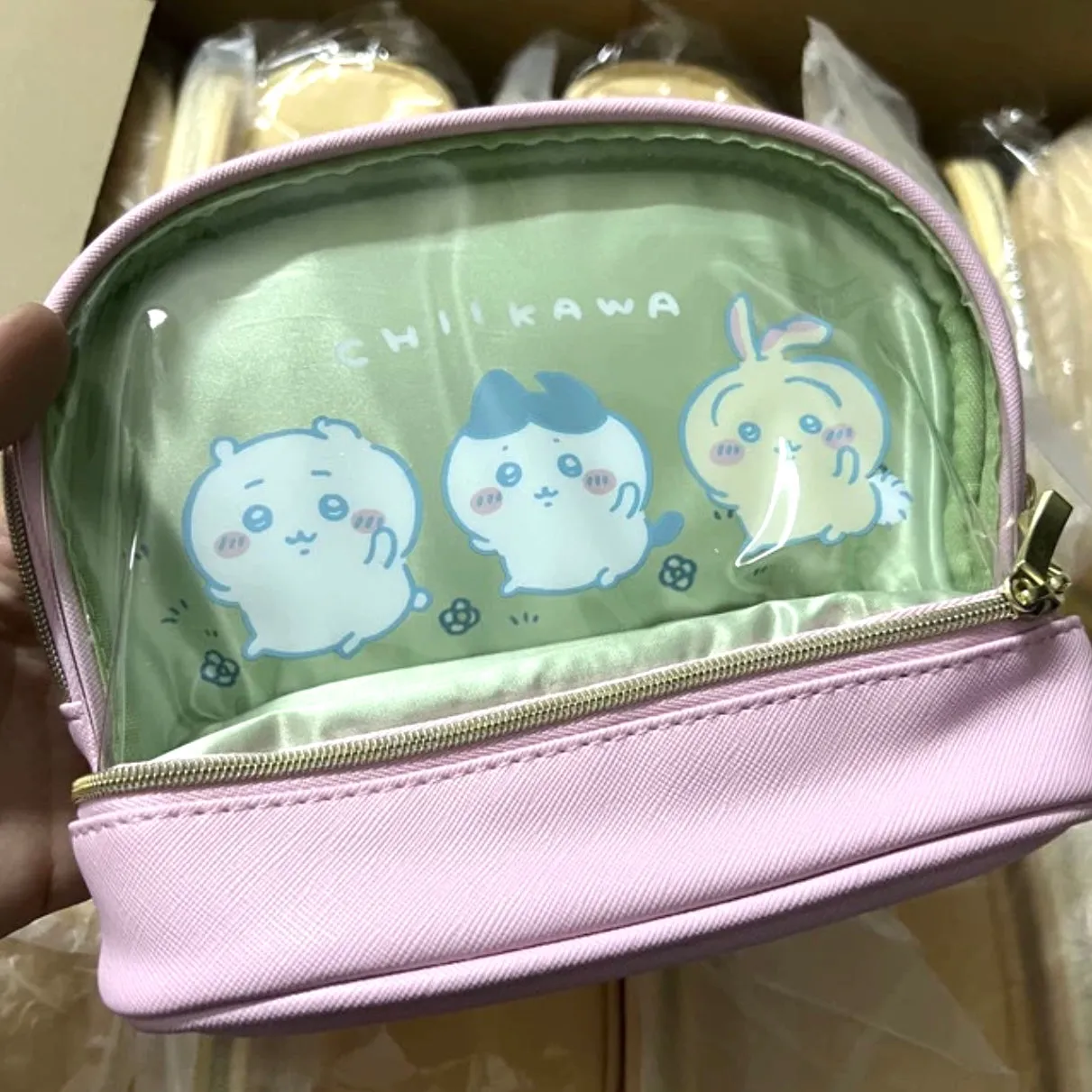 Japanese Cartoon Chiikawa Make Up Purse Bag | ChiiKawa Hachiware Usagi Momonga Crab - Kawaii Little Bag Girl Gift