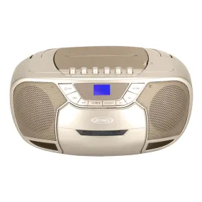 Jensen Audio Portable Bluetooth Stereo Compact Disc Cassette Player with AM/FM Radio