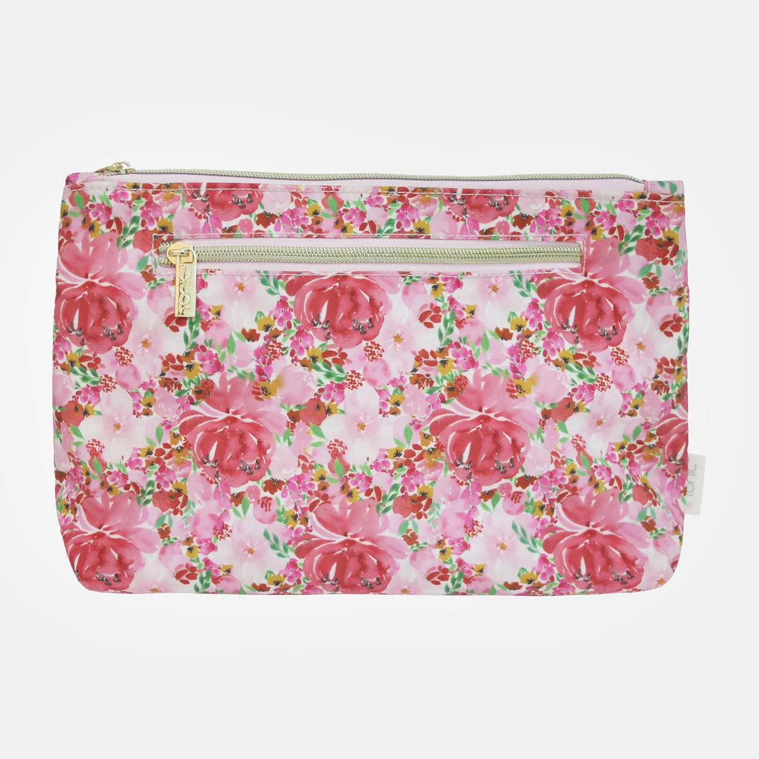 Large Cosmetic Bag - Flourish Pink