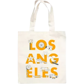 Los Angeles Font Grocery Tote