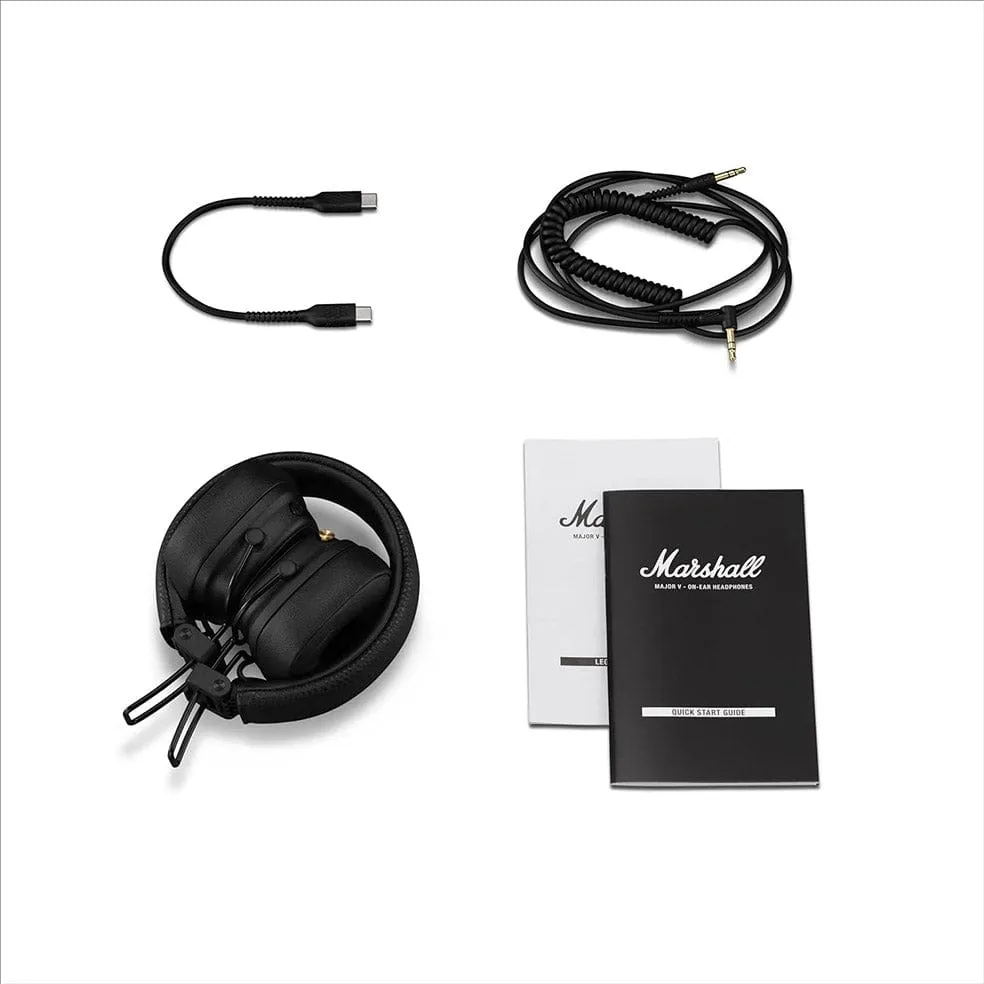 Marshall Major V On-Ear Foldable Headphone Black