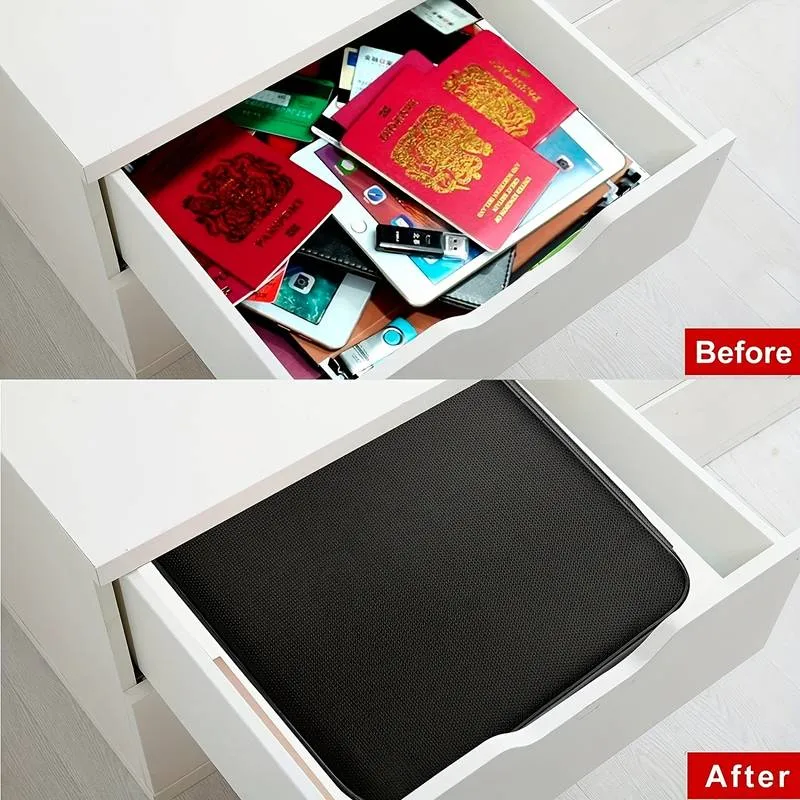 Multilayer Document Storage Bag with Password Lock