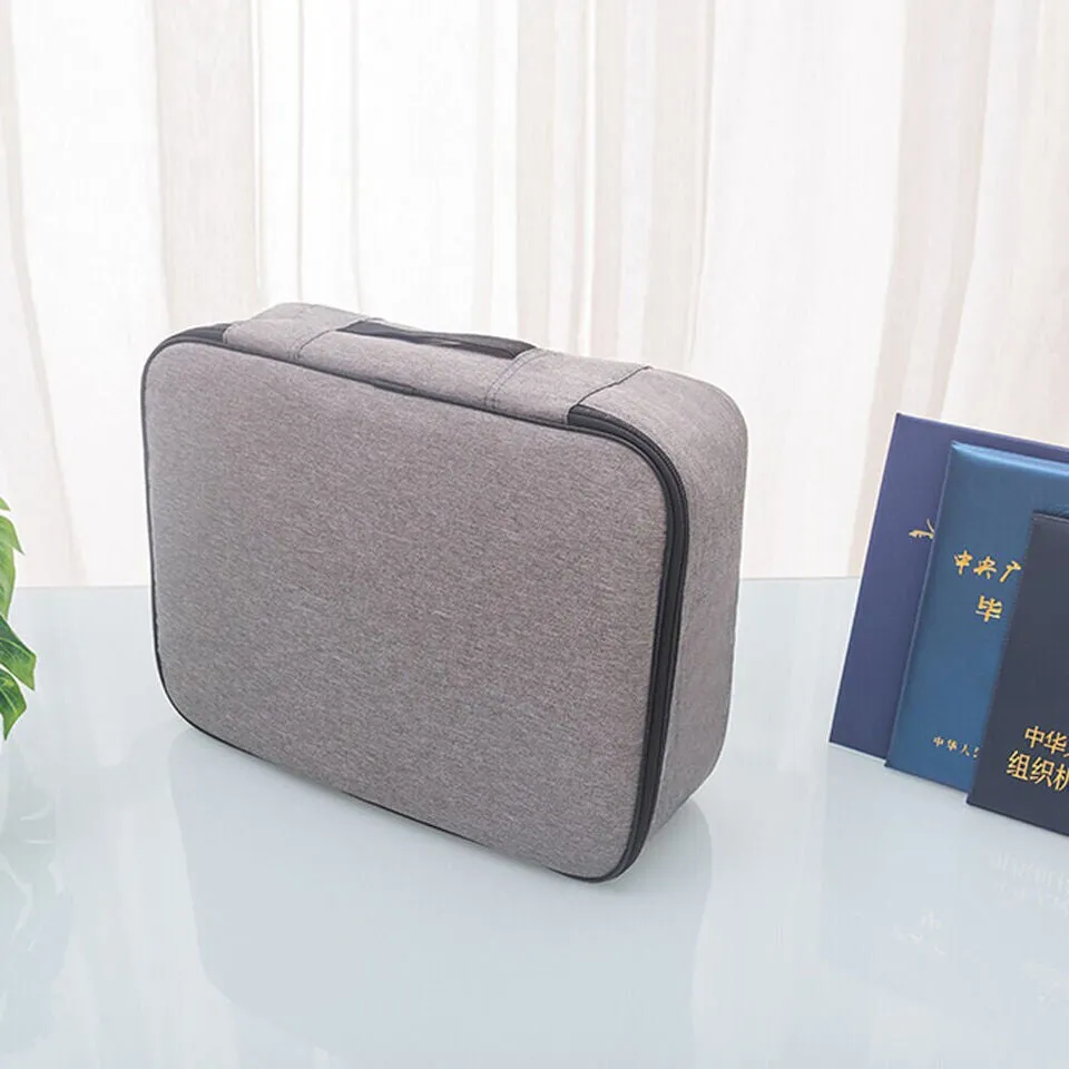 Multilayer Document Storage Bag with Password Lock