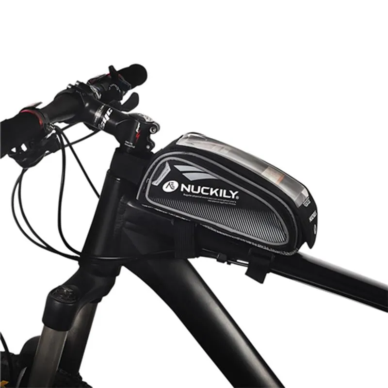 Nuckily MC-PL06 Black Bicycle Saddle Bag for Mobile Phone and Accessories