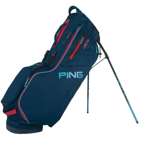 Ping Hoofer Stand Bag  - Navy/Bright Blue/Red