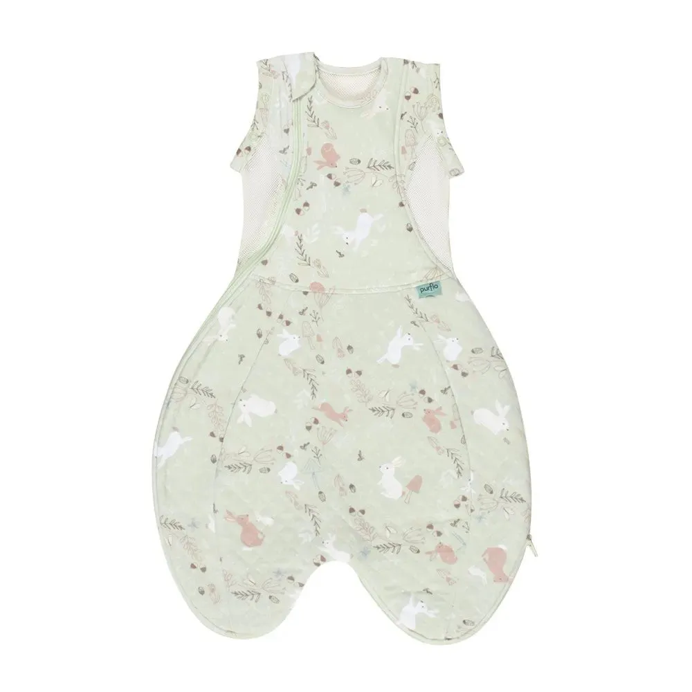 Purflo Swaddle to Sleep Bag 2.5 Tog - Storybook Sage