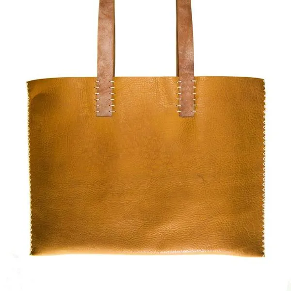 "Singer" Leather Bags with Coconut Birch Strap