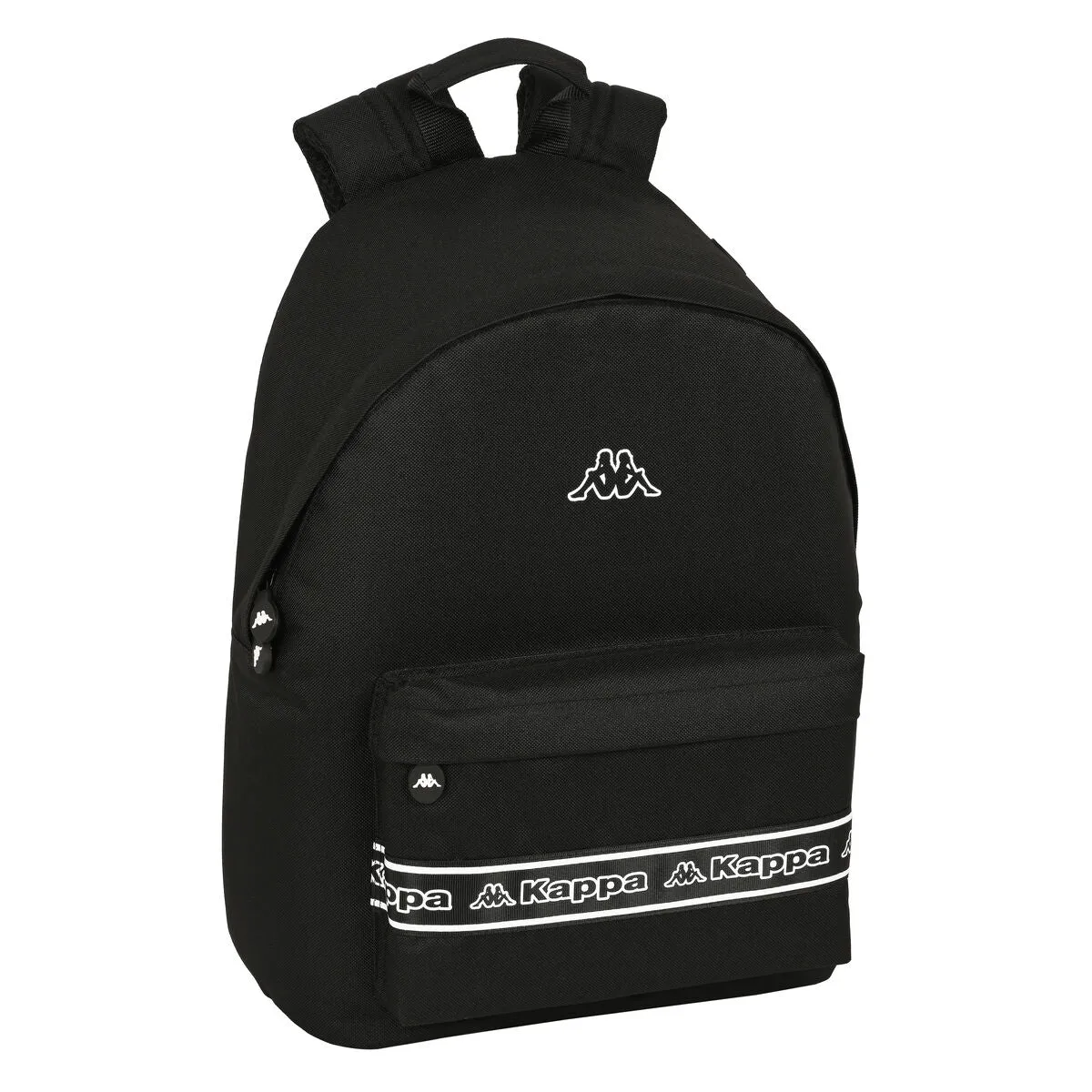 School Bag Kappa Black 31 x 41 x 16 cm