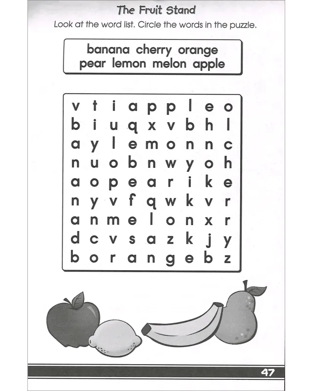 School Zone My First Word Searches Can You Find the Words? Little Busy Book