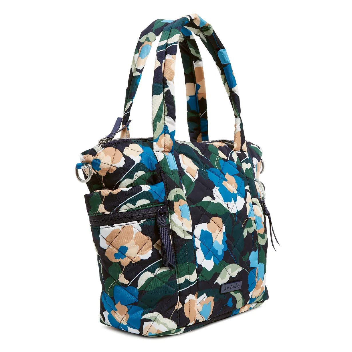 Small Multi-Strap Tote Bag - Immersed Blooms