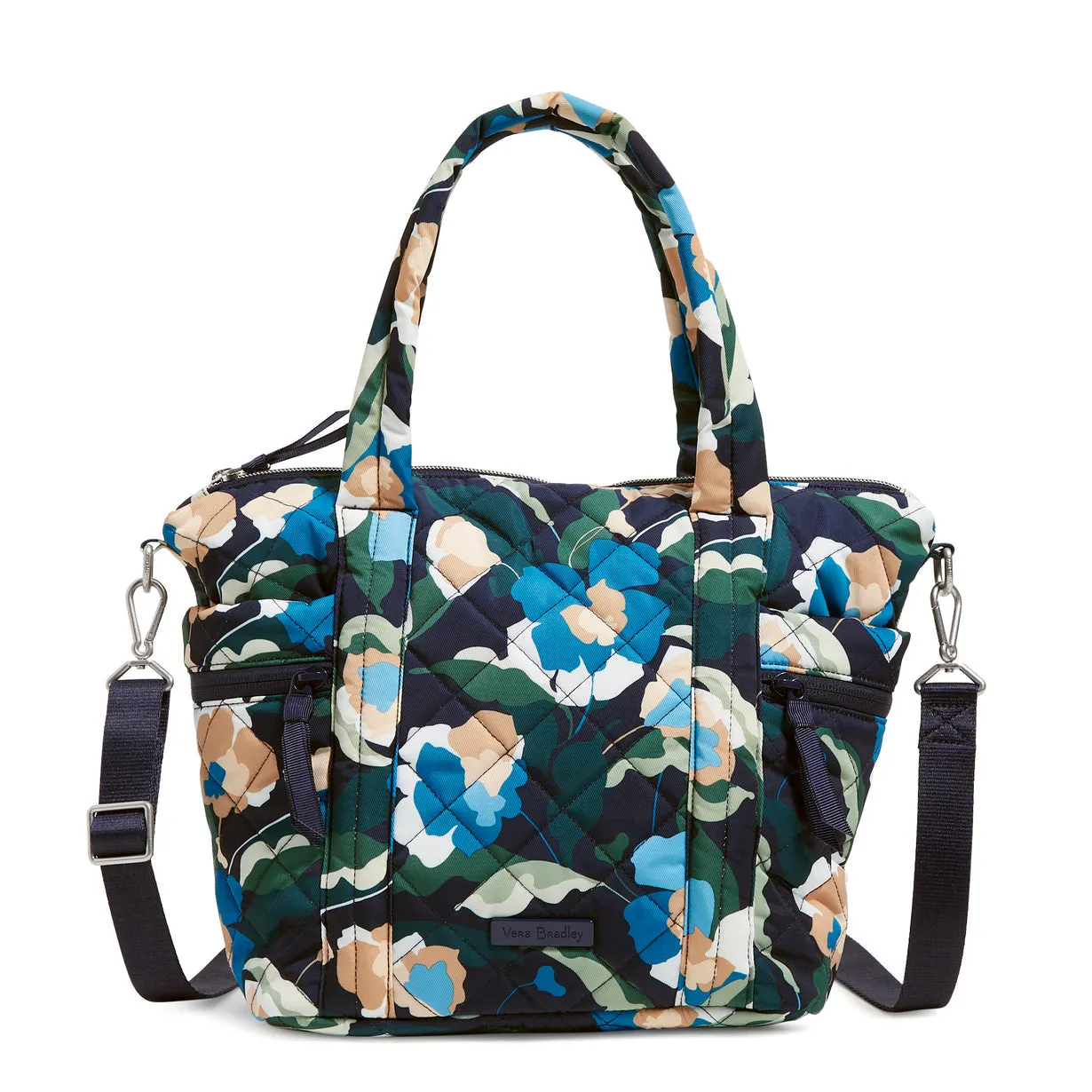 Small Multi-Strap Tote Bag - Immersed Blooms