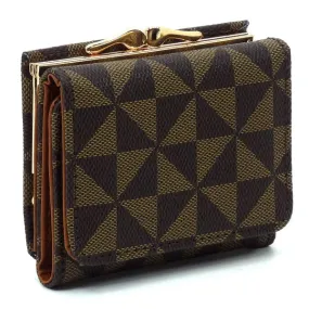 TEEK - PM Monogram Kiss Lock Tri-Fold Wallet