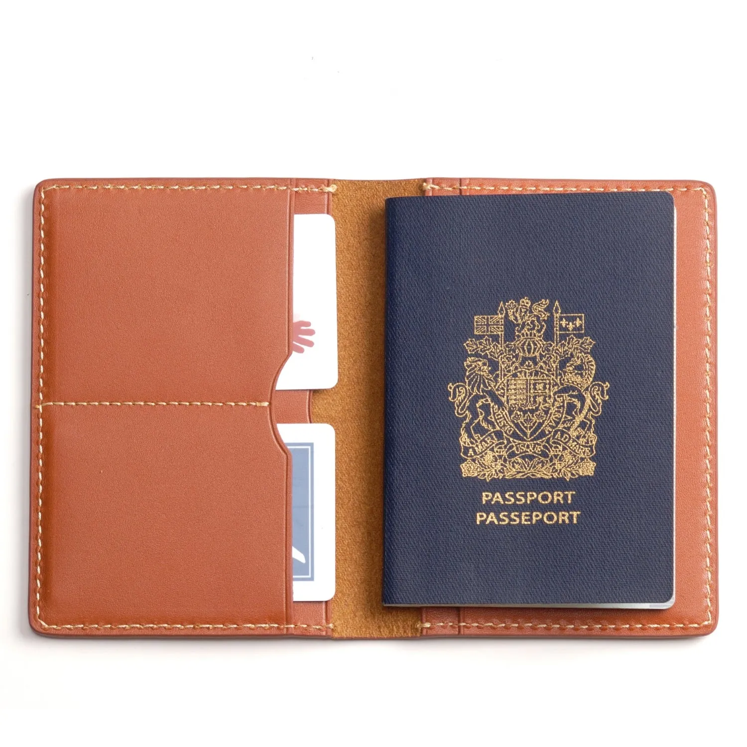 The Decent Living Leather Passport Holder Wallet