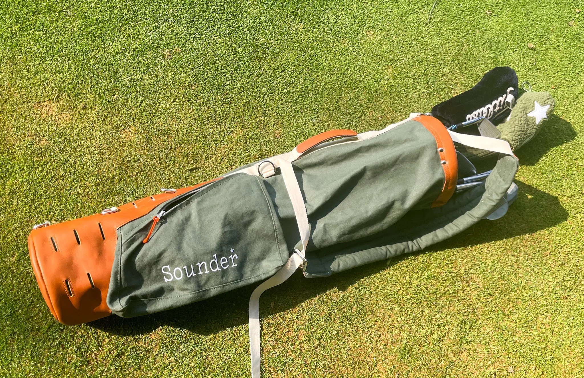 The Sounder Golf Bag - Olive / Tan