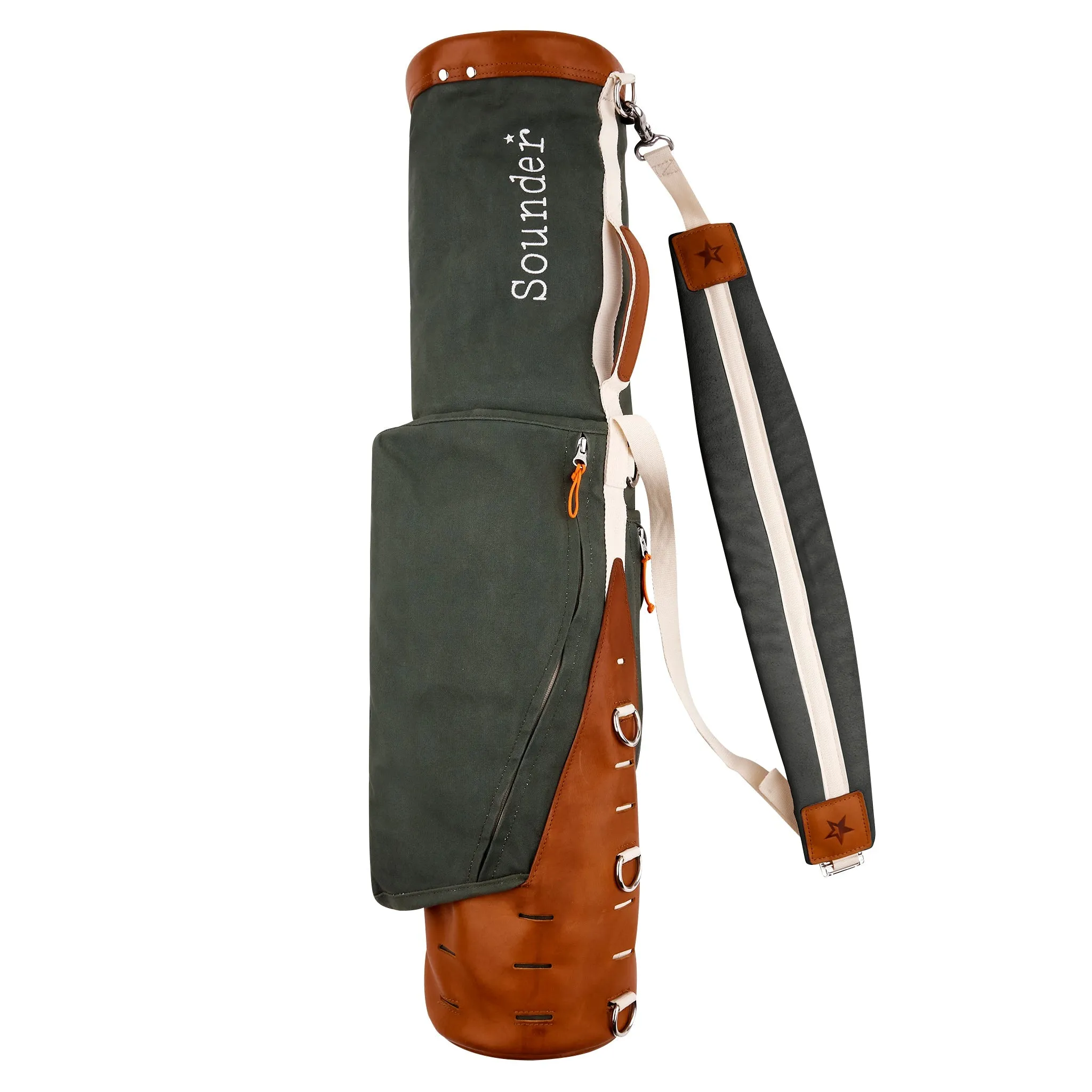 The Sounder Golf Bag - Olive / Tan