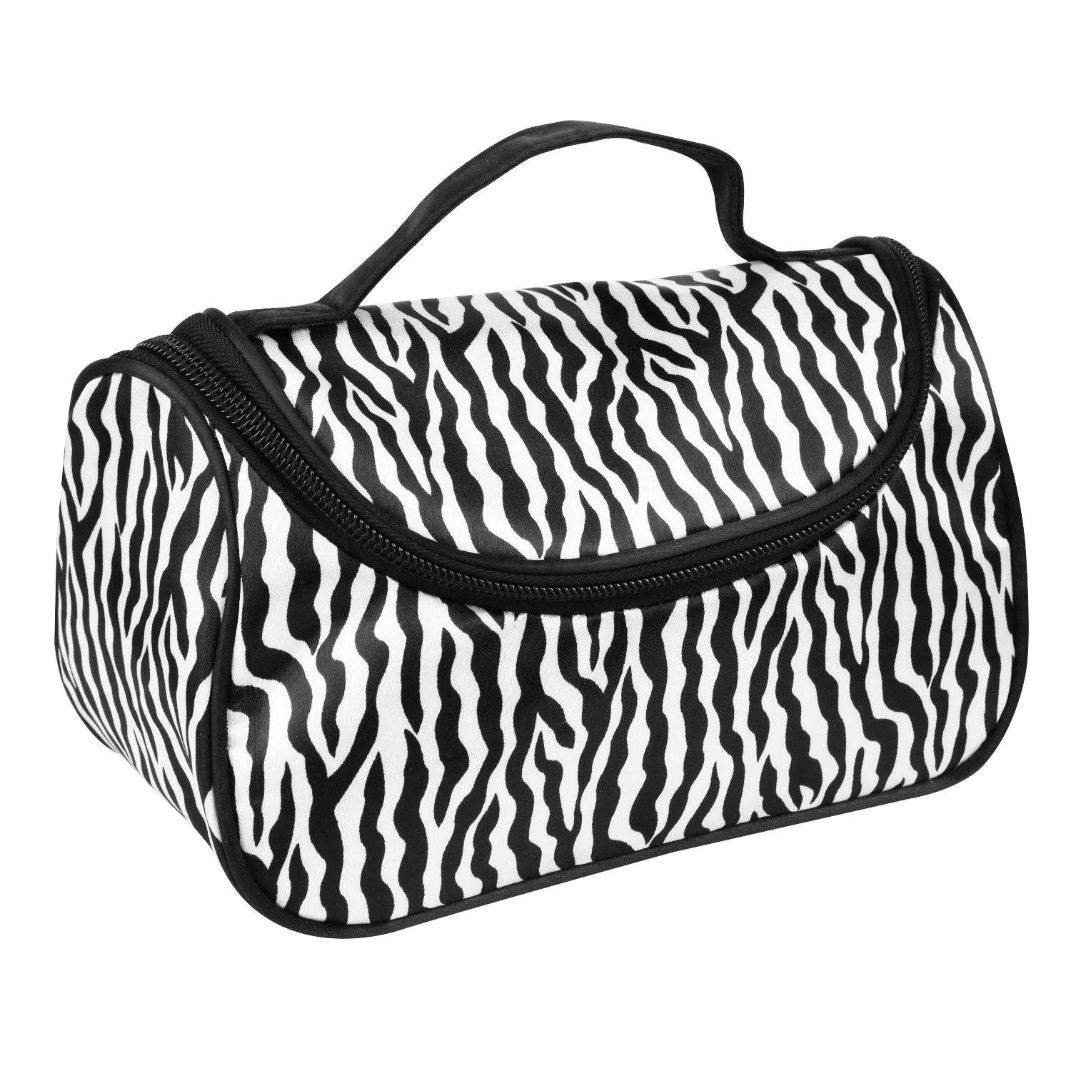 Travel Makeup Bag Portable Cosmetic Organizer with Cosmetic Mirror